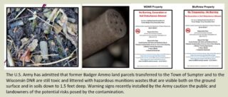 Toxic Munitions on DNR and Township Lands, Badger Army Cuts Well Testing